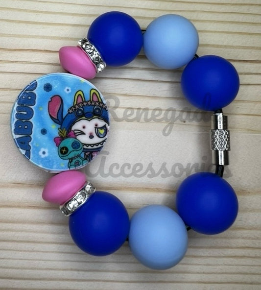Silicone Charm - Bubu Blue Alien