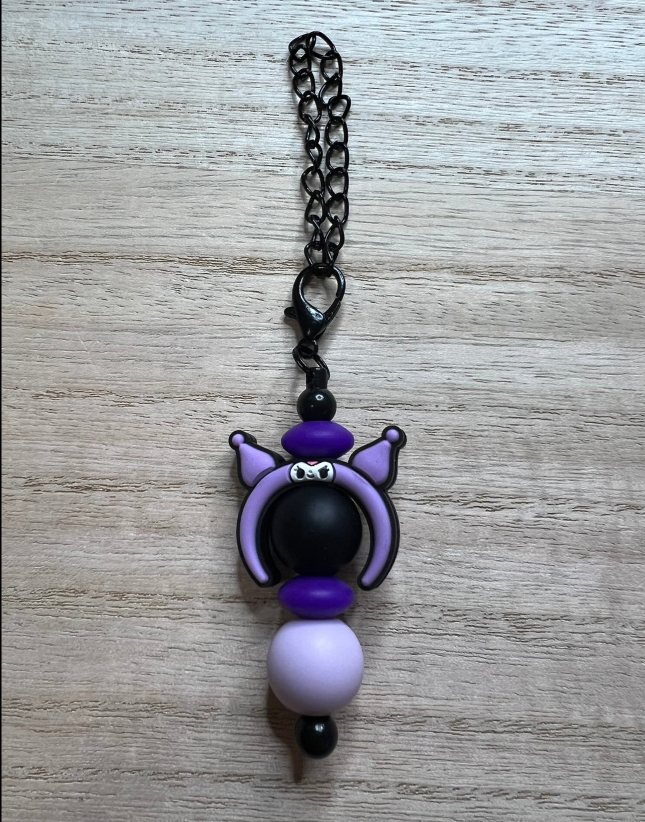 Silicone Charm - HK Character Ears Purple