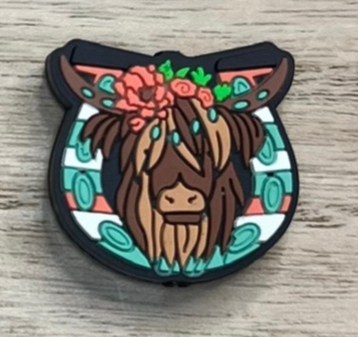 Focal Bead - Horseshoe Cow