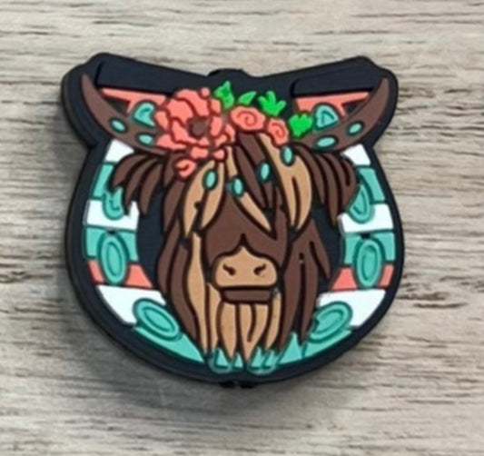 Focal Bead - Horseshoe Cow