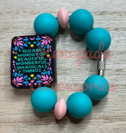 Silicone Charm - You Are Worthy
