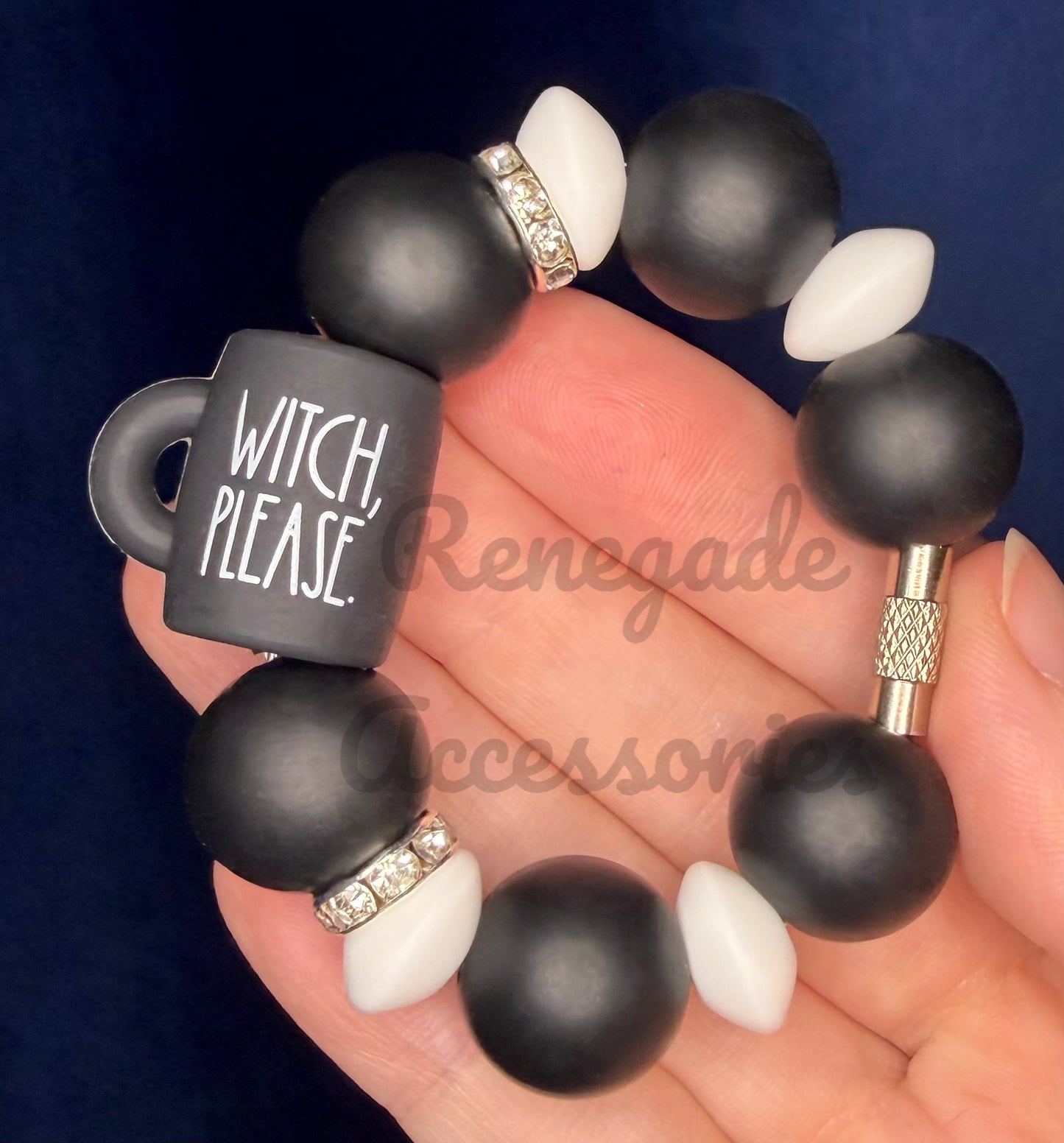 Silicone Charm - Witch Please