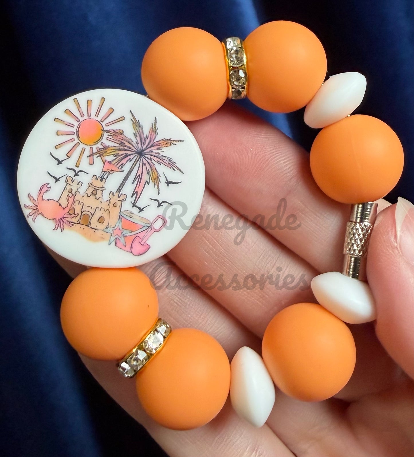 Silicone Charm - Sandcastle