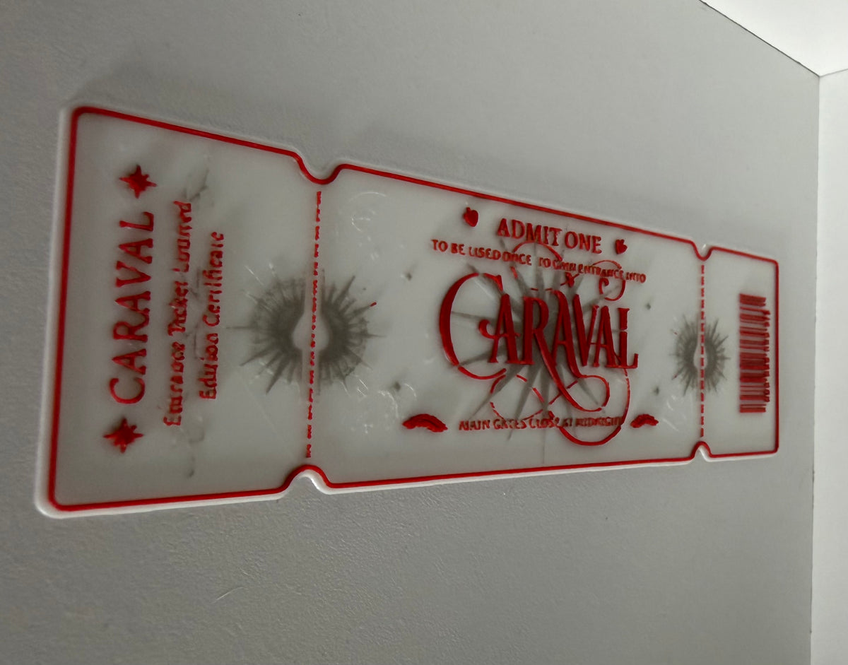 3D Printed Caraval Ticket