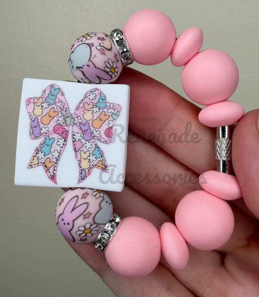 Silicone Charm - Bunny Bow