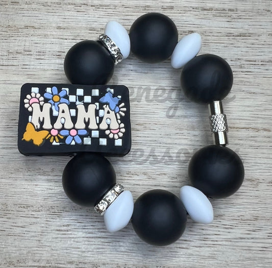 Silicone Charm - Checkered Mama - Mothers Day