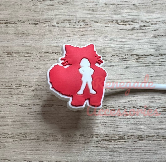 Straw Topper - Red Panda Character
