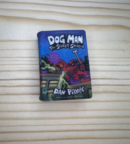 Focal Bead - Dog Man Book