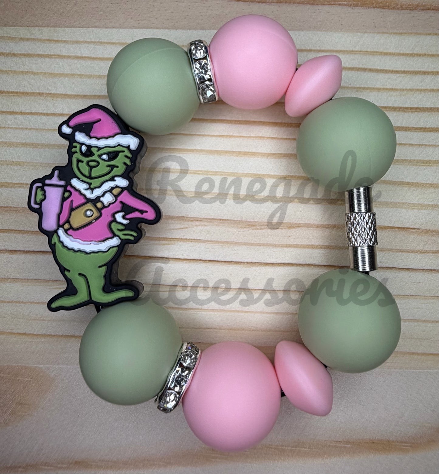 Silicone Charm - Christmas Green Guy - Bougie