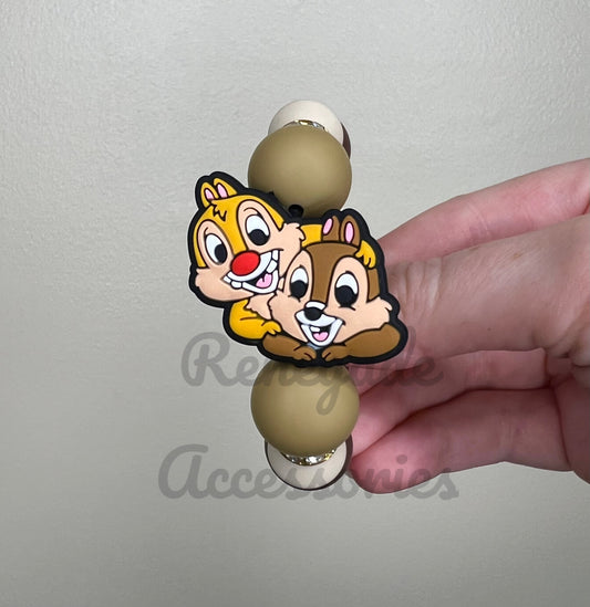 Silicone Charm - Chip & Dale