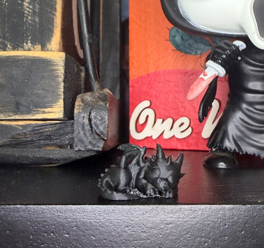 3D Printed Mini Dragon - Black
