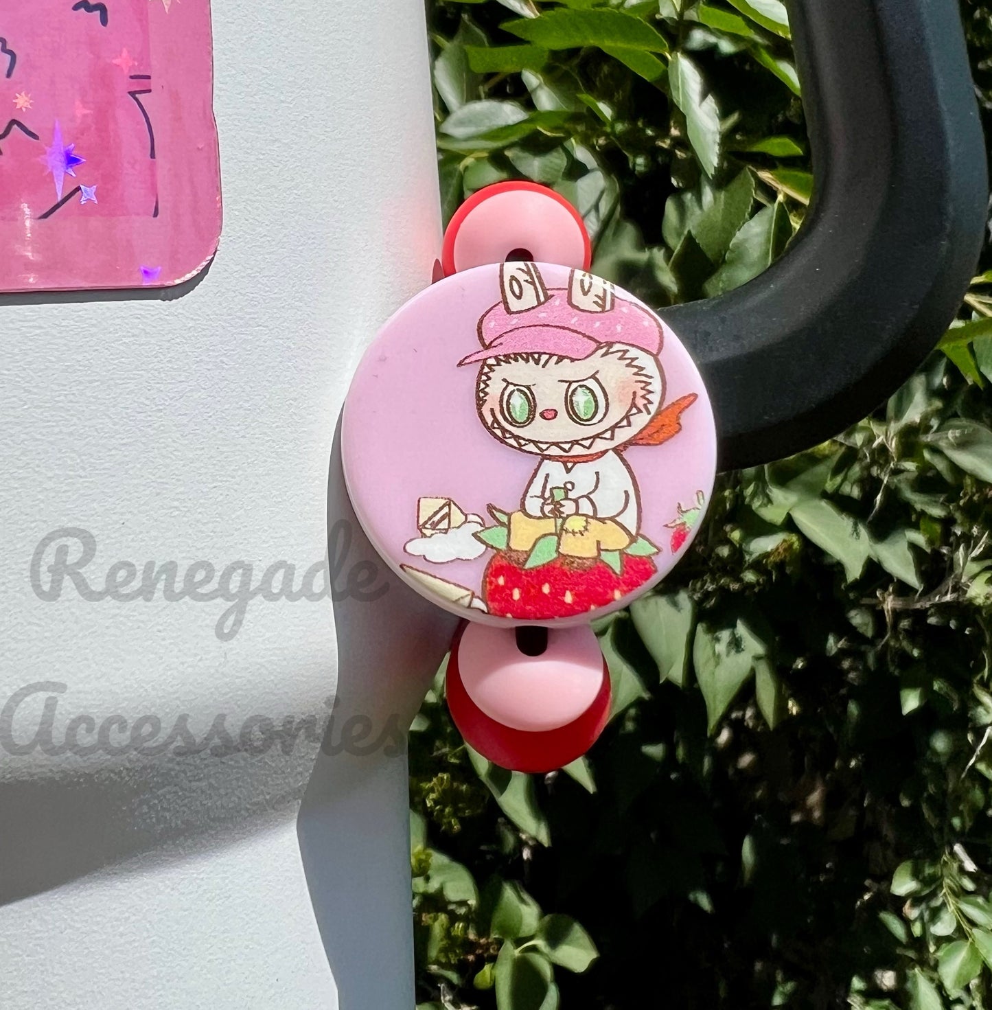 Silicone Charm - Magnetic - Strawberry Bubu