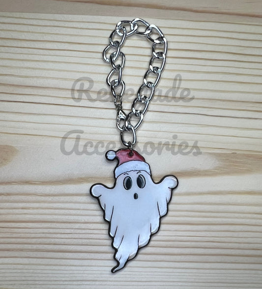 Metal Charm - Christmas Ghost