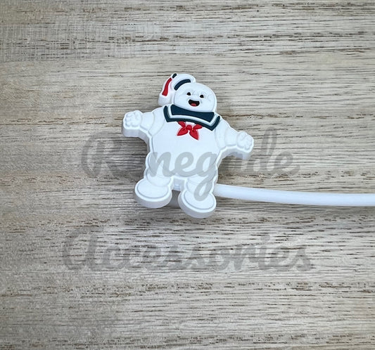 Straw Topper - Marshmallow Man