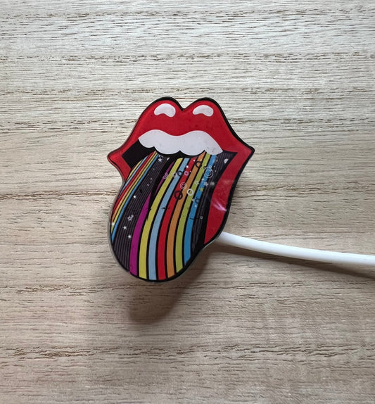 Straw Topper - Rainbow Tongue - Acrylic - Artist