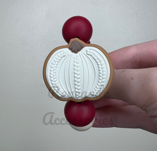 Silicone Charm - Sweater Pumpkin - Cream - Blair
