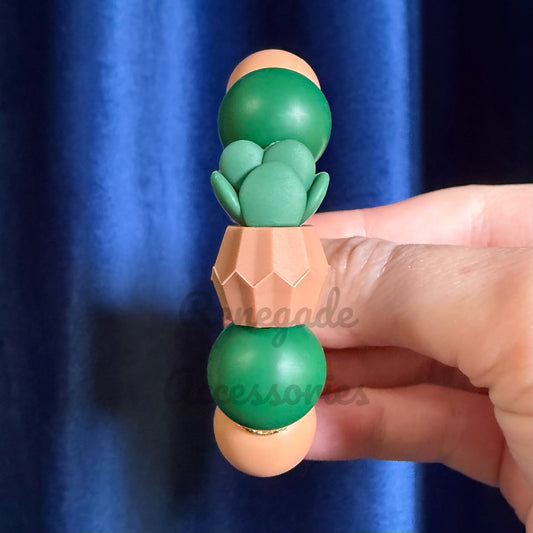 Silicone Charm - Succulent Plant Pot - Dark Green