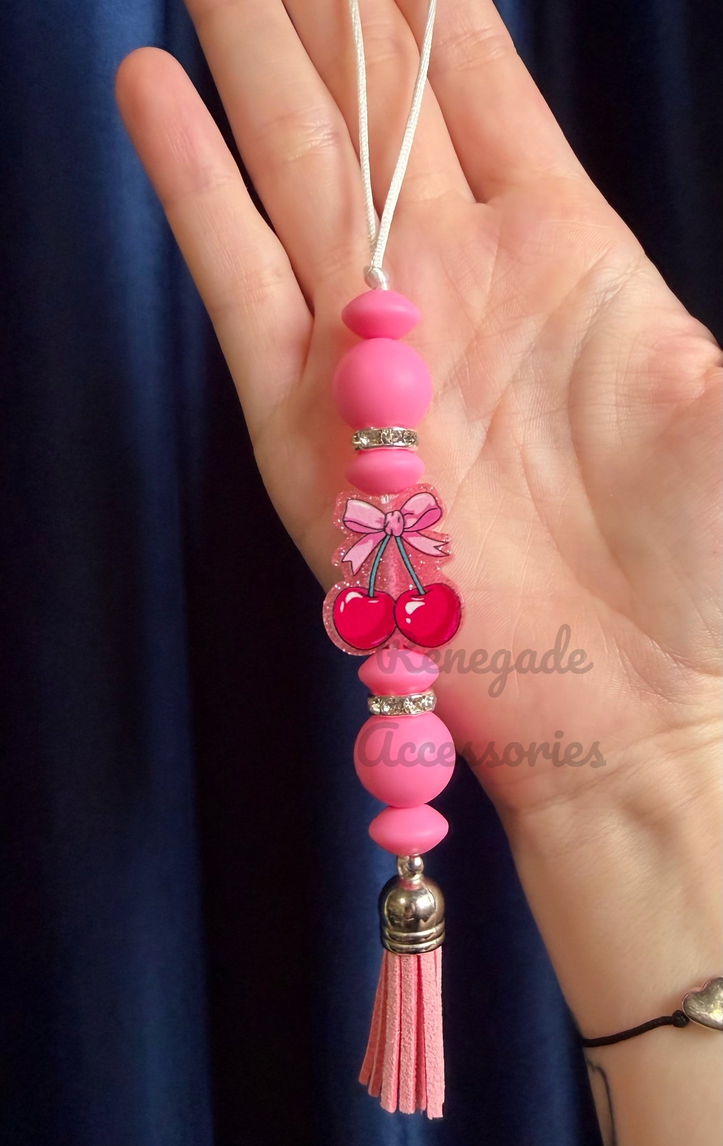 Silicone Charm - Enchanted Charms - Acrylic Cherry 🖤32 Oz Sport🖤