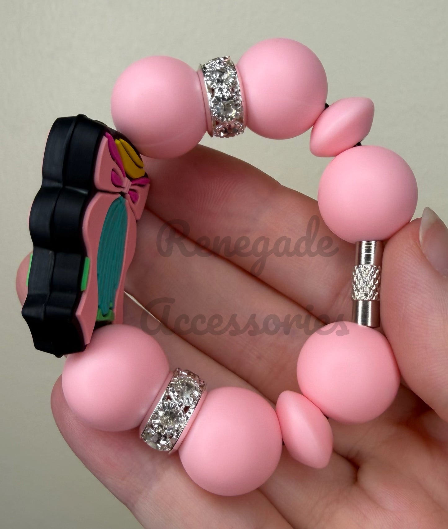 Silicone Charm - Pickle Bow