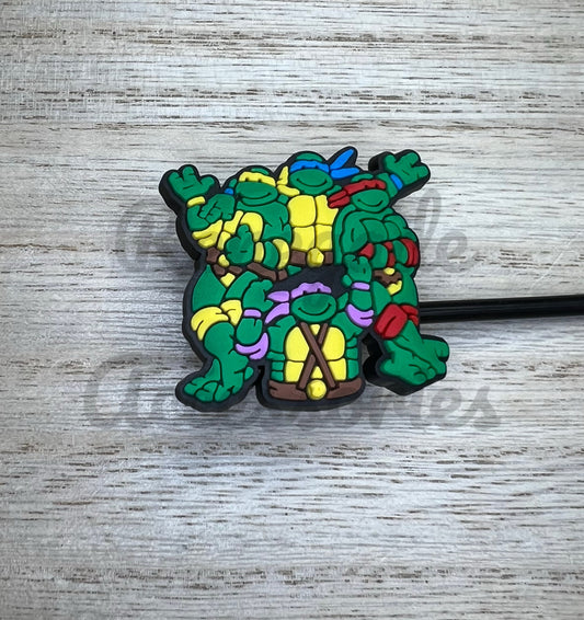 Straw Topper - Turtle Characters