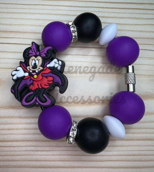 Silicone Charm - Mouse Ears Vampire