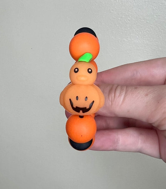 Silicone Charm - Pumpkin Duck