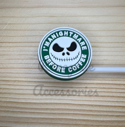Straw Topper - Nightmare Before Coffee - Jack