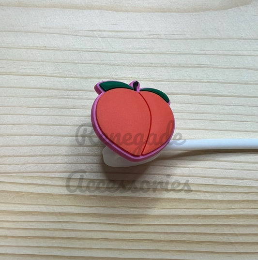 Straw Topper - Peach