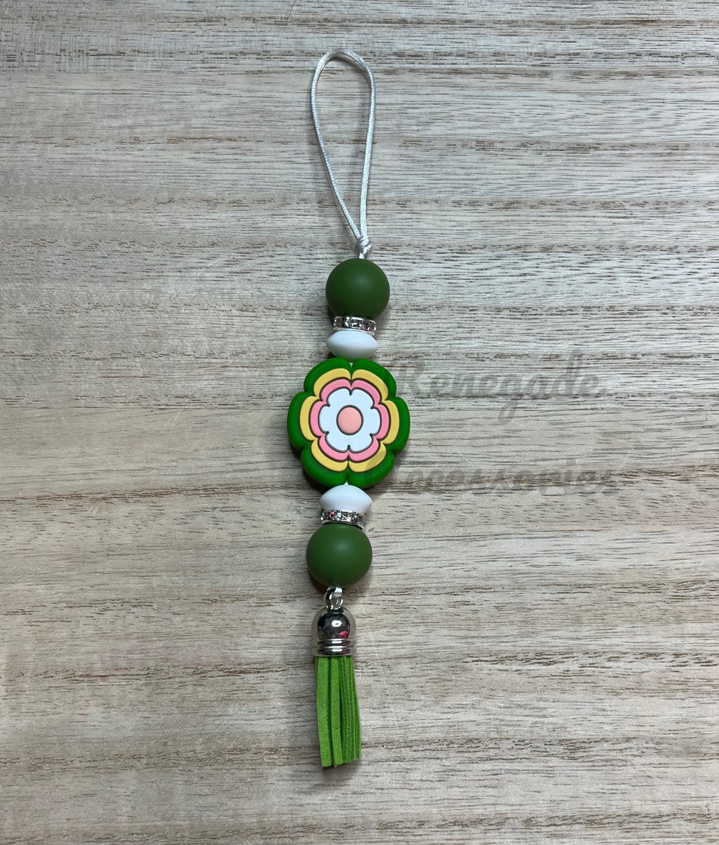 Silicone Charm - Enchanted Charms - Green Flower - Darling Daisy