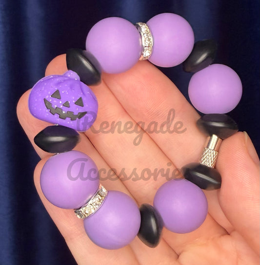 Silicone Charm - Pumpkin Dumpling Purple