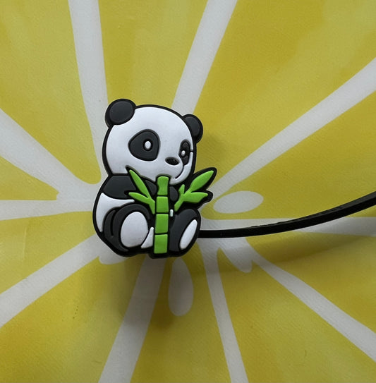 Straw Topper - Panda Bamboo