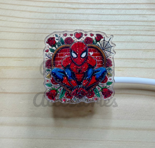 Straw Topper - Spider Guy Character