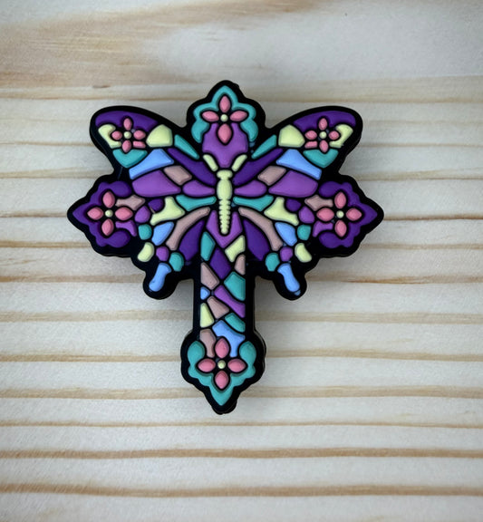 Focal Bead - Stained Glass Dragonfly