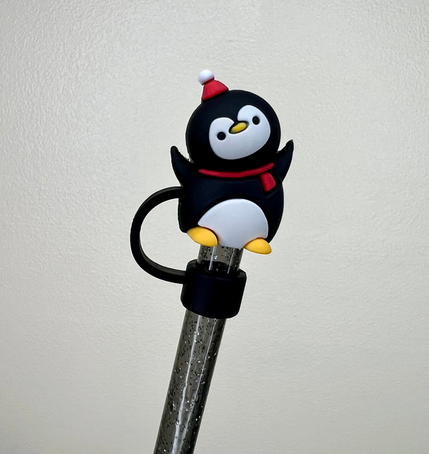 Straw Topper 3D - Penguin