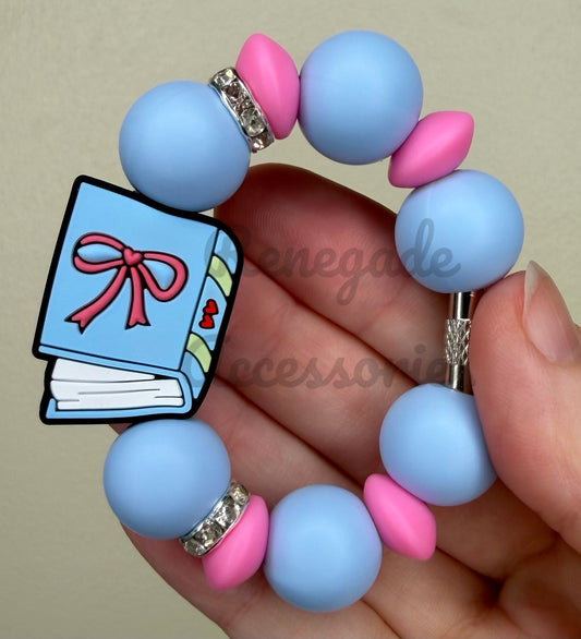 Silicone Charm - Book Bow