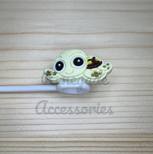 Straw Topper - Turtle Character Squirt