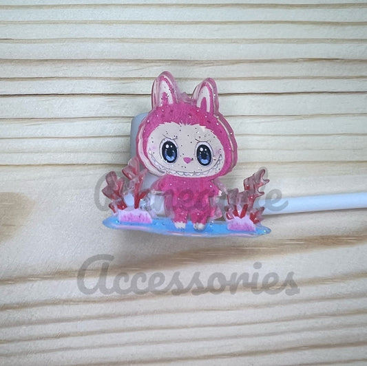 Straw Topper - Bubu Pink Coral