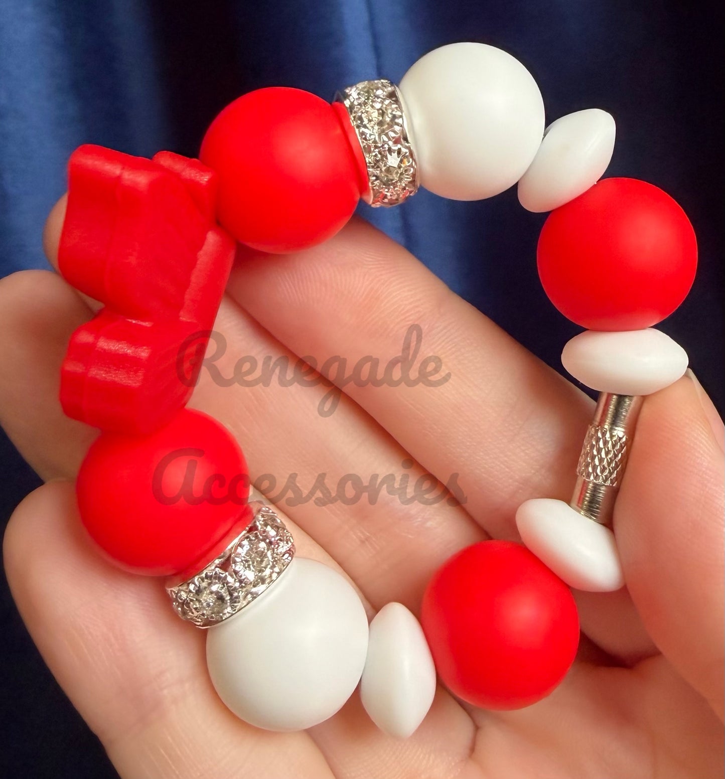 Silicone Charm - Red Butterfly - Summer Picnic