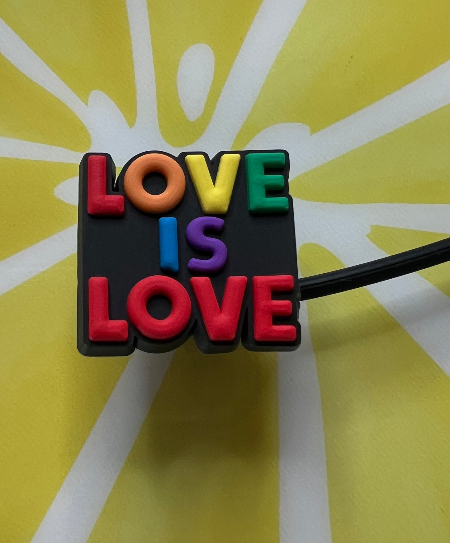 Straw Topper - Love Is Love Pride