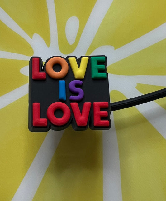 Straw Topper - Love Is Love Pride