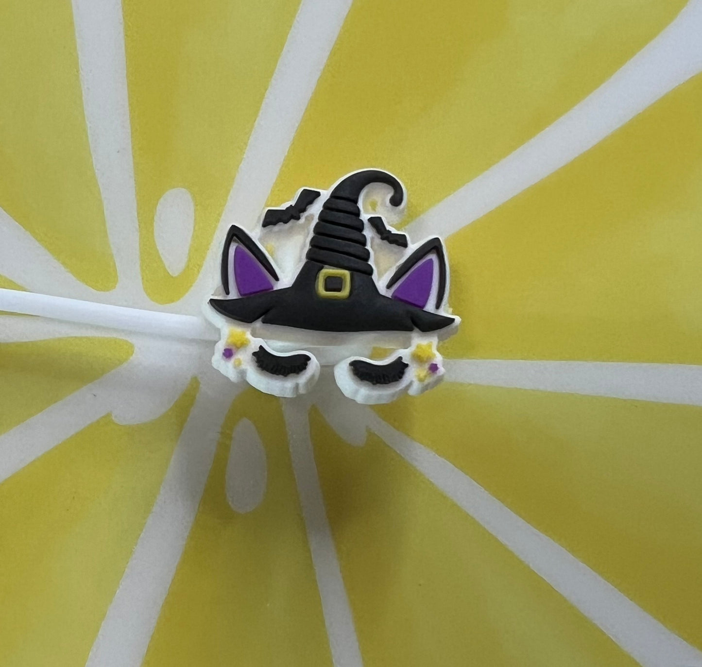 8MM Straw Topper - Witch Cat