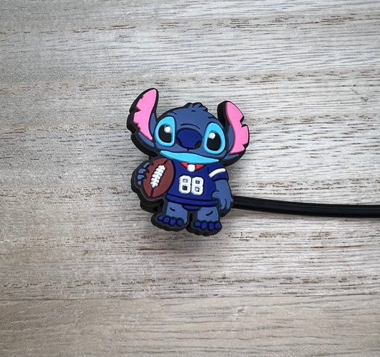 Straw Topper - Football - Dallas - Blue Alien Character - Sports