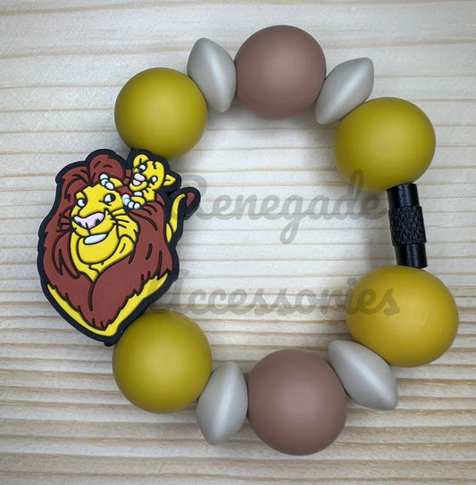 Silicone Charm - Lion Character