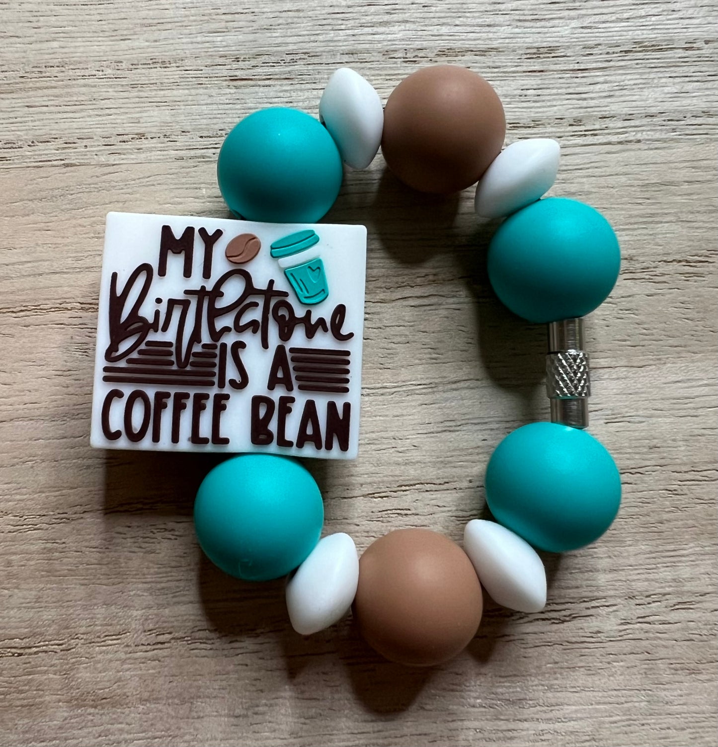 Silicone Charm - My Birthstone Is A Coffee Bean