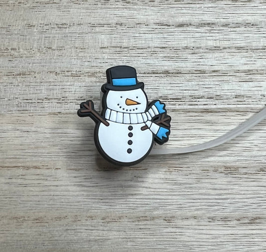 Straw Topper - Snowman