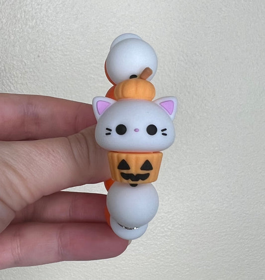 Silicone Charm - Cat Cupcake