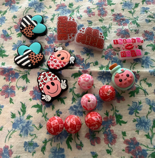 Focal Bead Lot - Valentines Day