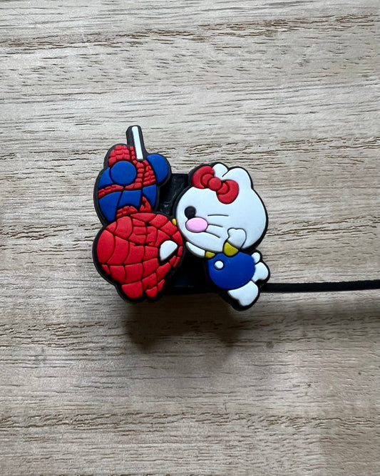 Straw Topper - HK Spidey Kiss