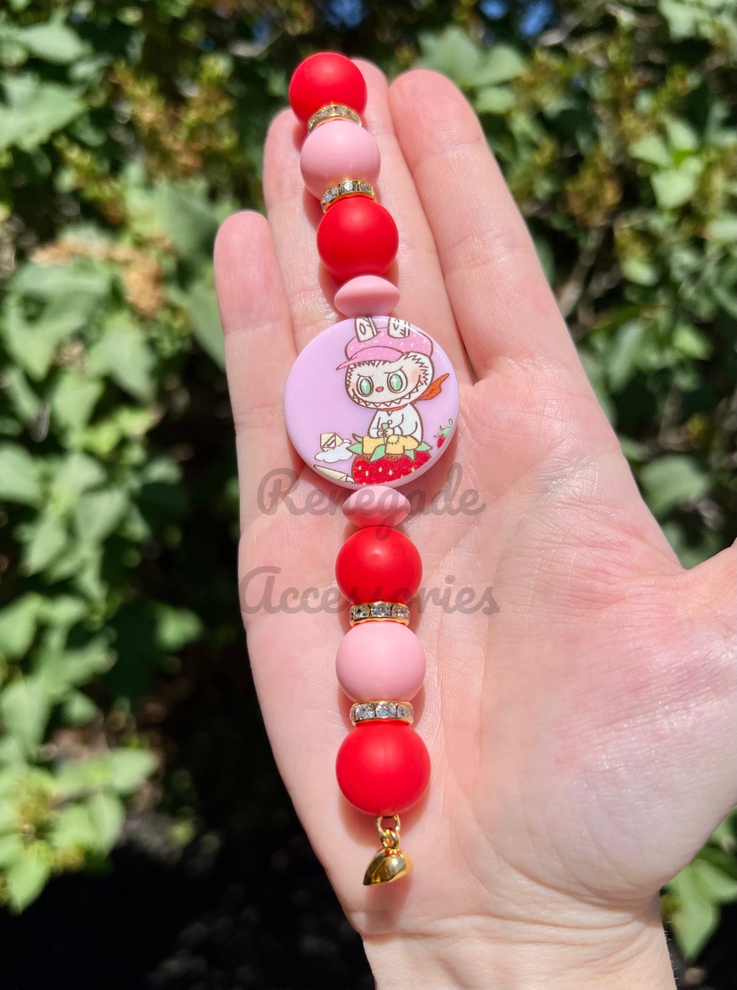 Silicone Charm - Magnetic - Strawberry Bubu