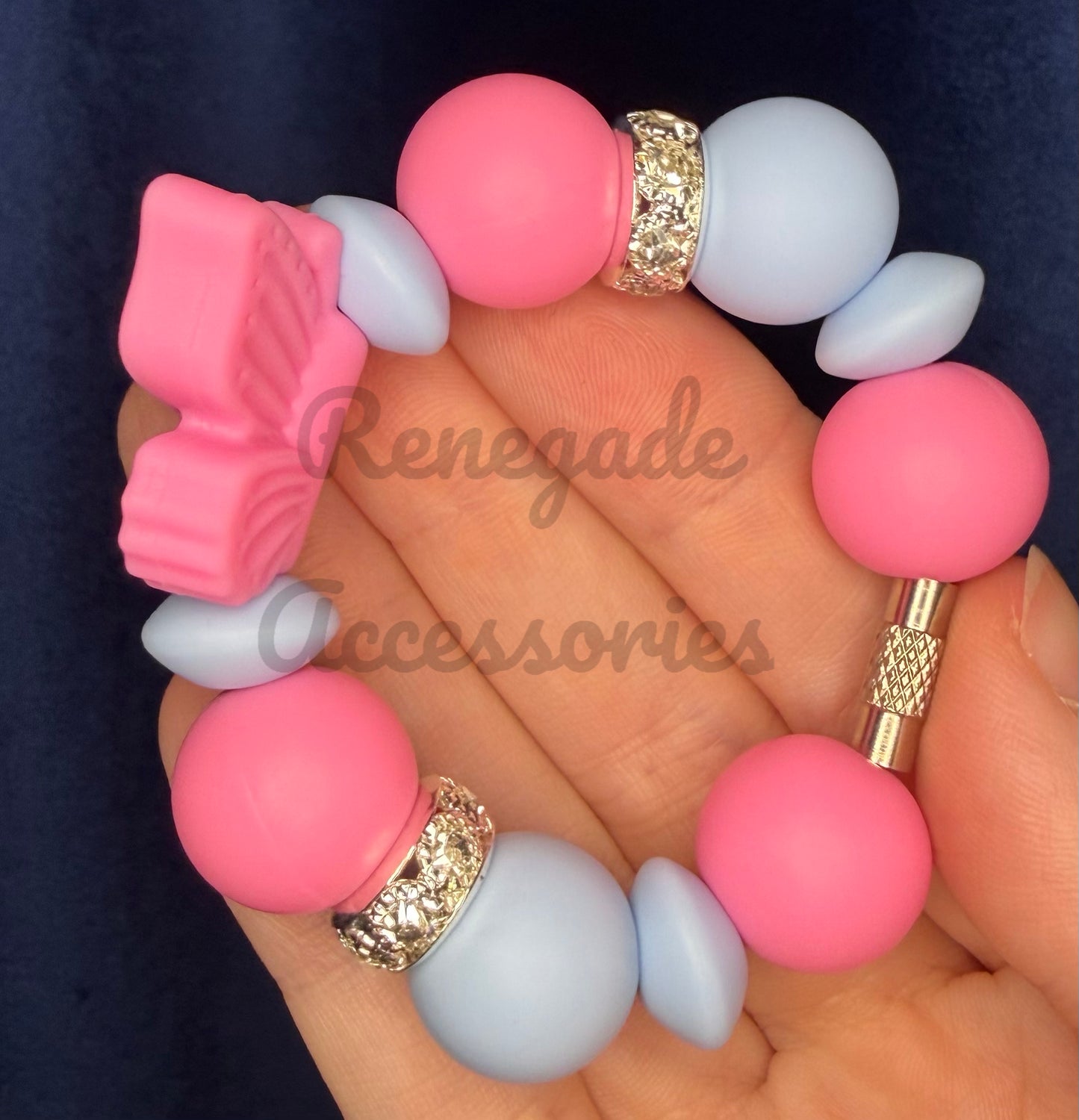 Silicone Charm - Daydream Pink Butterfly